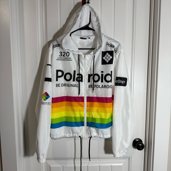 Polaroid Jackets & Blazers - Polaroid White Mesh Jacket